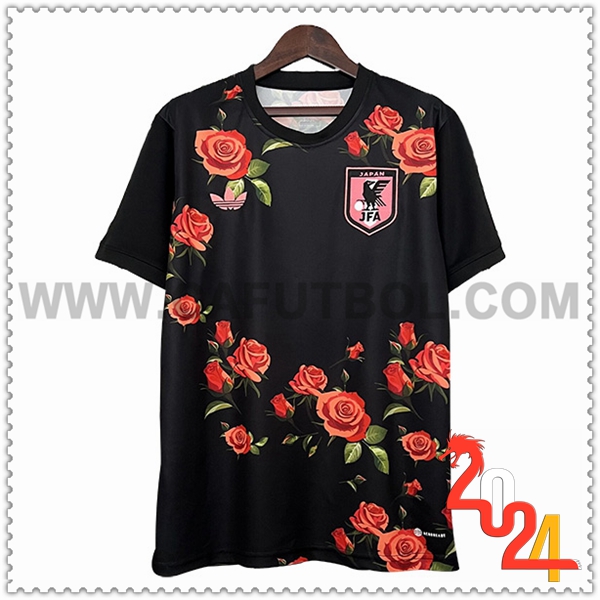 Camiseta Equipo Japon Negro/Rojo Edicion especial 2024 2025