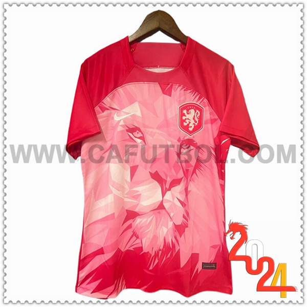 Camiseta Equipo Paises Bajos Rosa Edicion especial 2024 2025