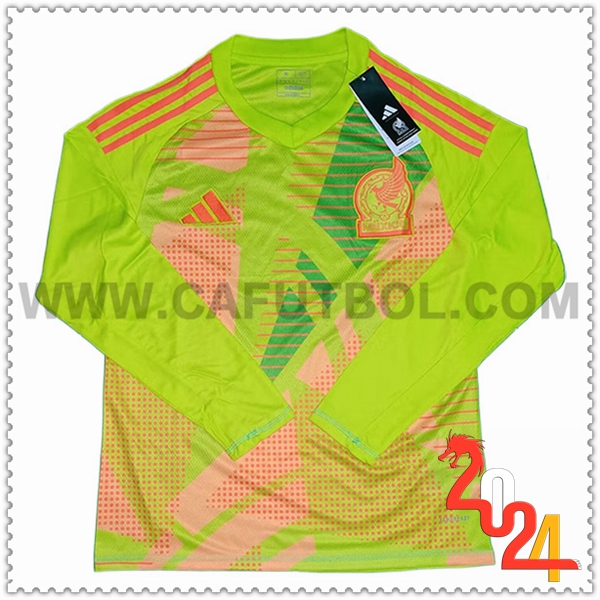 Camiseta Equipo Portero Mexico Mangas largas Verde 2024 2025