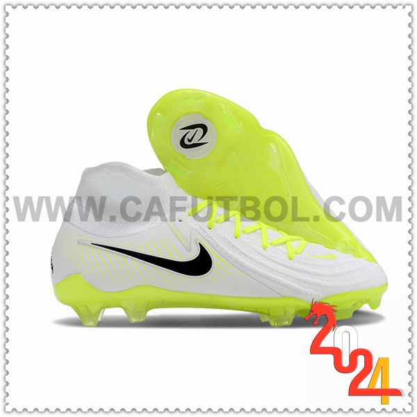 Nike Zapatos Futbol Phantom Luna Elite NU FG Blanco/Negro/Verde