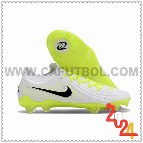 Nike Zapatos Futbol Phantom Luna Elite NU FG Blanco/Negro/Verde -02