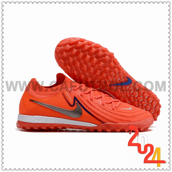 Nike Zapatos Futbol Phantom GX II Elite TF Naranja/Gris