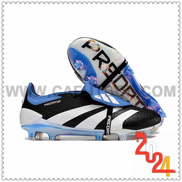 Adidas Zapatos Futbol Predator Elite Tongue FG Blanco/Negro/Azul