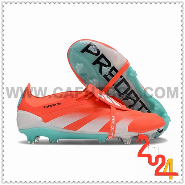 Adidas Zapatos Futbol Predator Elite Tongue FG Blanco/Naranja