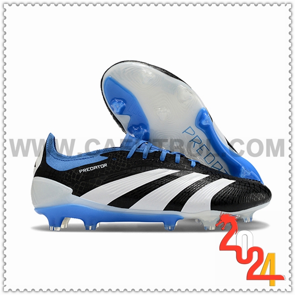 Adidas Zapatos Futbol Predator Elite FG Blanco/Negro/Azul