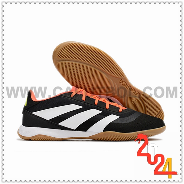 Adidas Zapatos Futbol PREDATOR 24 ELITE IC BOOTS Blanco/Negro/Naranja