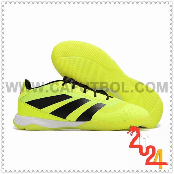 Adidas Zapatos Futbol PREDATOR 24 ELITE IC BOOTS Verde/Negro