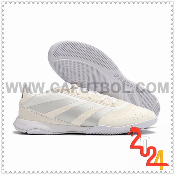 Adidas Zapatos Futbol PREDATOR 24 ELITE IC BOOTS Beige/Gris