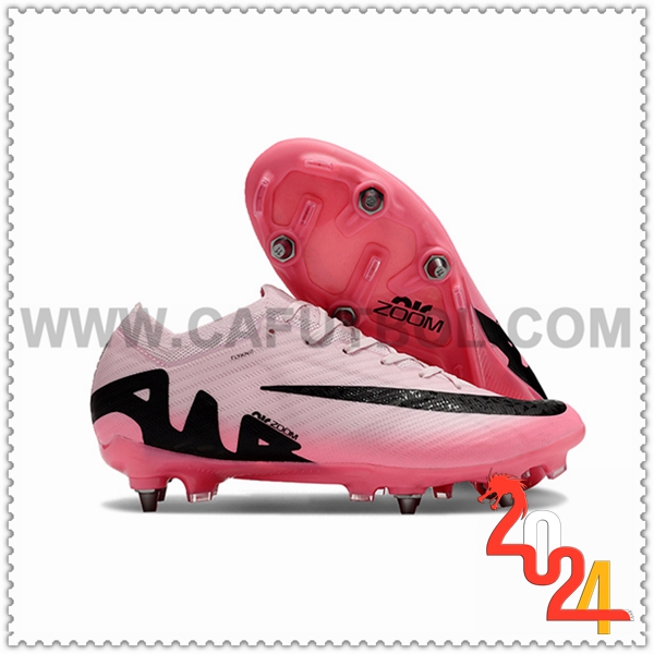 Nike Zapatos Futbol Air Zoom Mercurial Vapor XV Elite SG Rosa/Negro