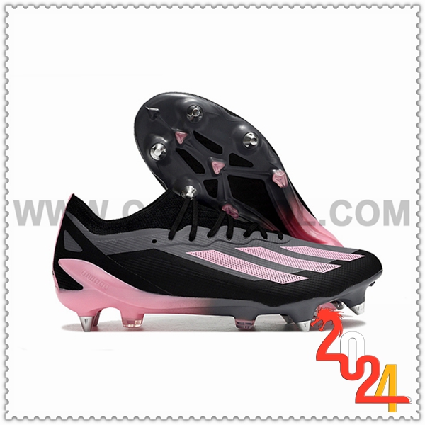 Adidas Zapatos Futbol X Crazyfast1 SG Negro/Rosa