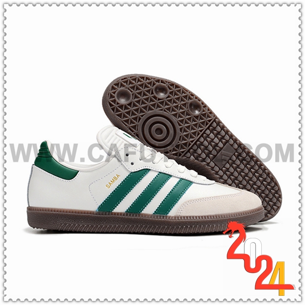 Adidas Zapatos Futbol SAMBA MESSI INDOOR BOOTS Blanco/Gris/Verde