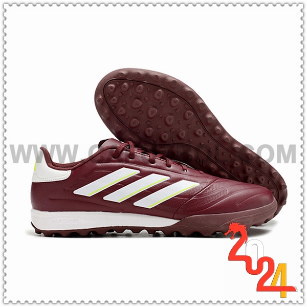 Copa Zapatos Futbol PURE.3 TF BOOTS Vino tinto