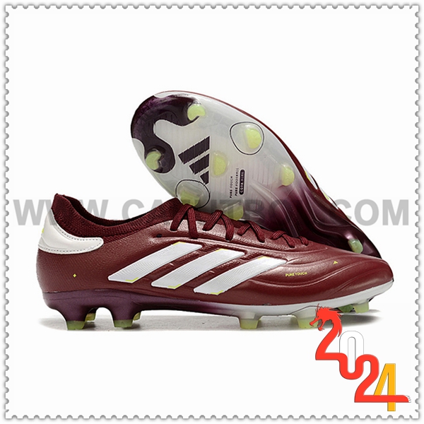 Copa Zapatos Futbol PURE II+ FG BOOTS Vino tinto