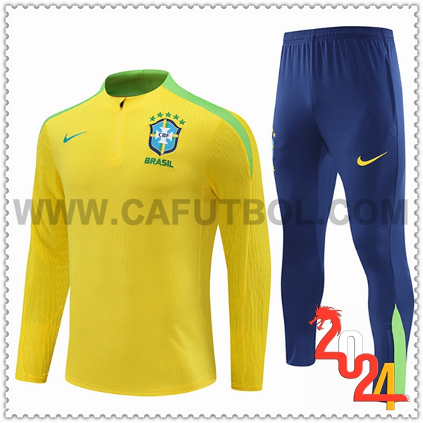 Chandal Futbol Brasil Amarillo/Verde 2024 2025