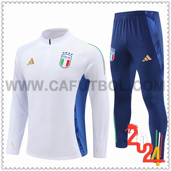 Chandal Futbol Italia Blanco/Azul 2024 2025 -05