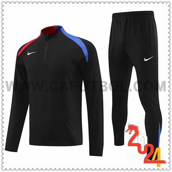 Chandal Futbol Nike Negro/Rojo/Azul 2024 2025