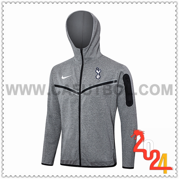 Chaqueta Con Capucha Tottenham Hotspur Gris 2024 2025