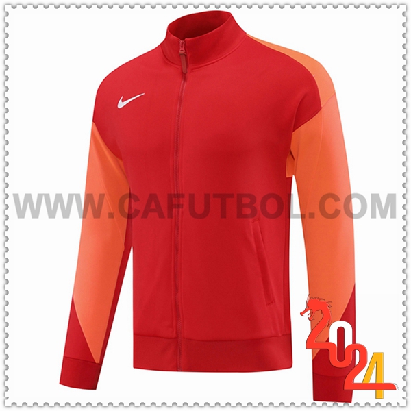 Chaquetas Futbol Nike Rojo/Naranja 2024 2025