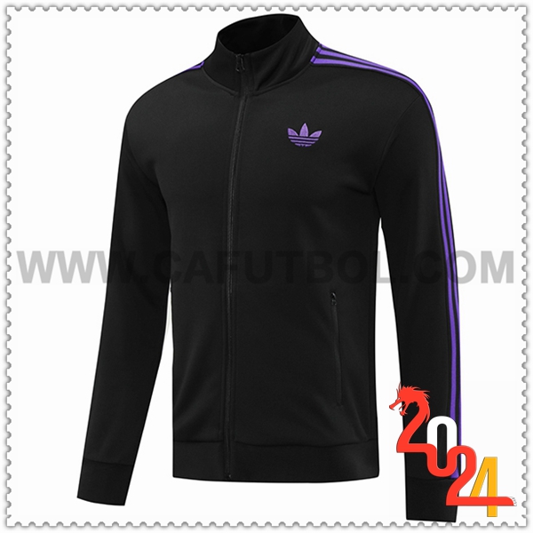 Chaquetas Futbol Adidas Negro/Violeta 2024 2025