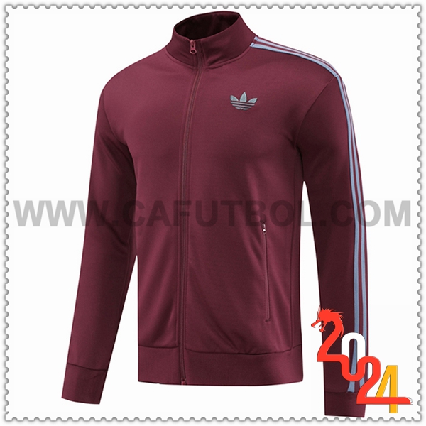 Chaquetas Futbol Adidas Rojo 2024 2025