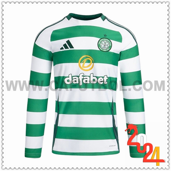 Primera Camiseta Futbol Celtic FC Mangas largas 2024 2025