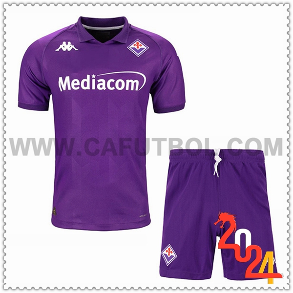 Primera Nuevo Equipacion del ACF Fiorentina Ninos 2024 2025