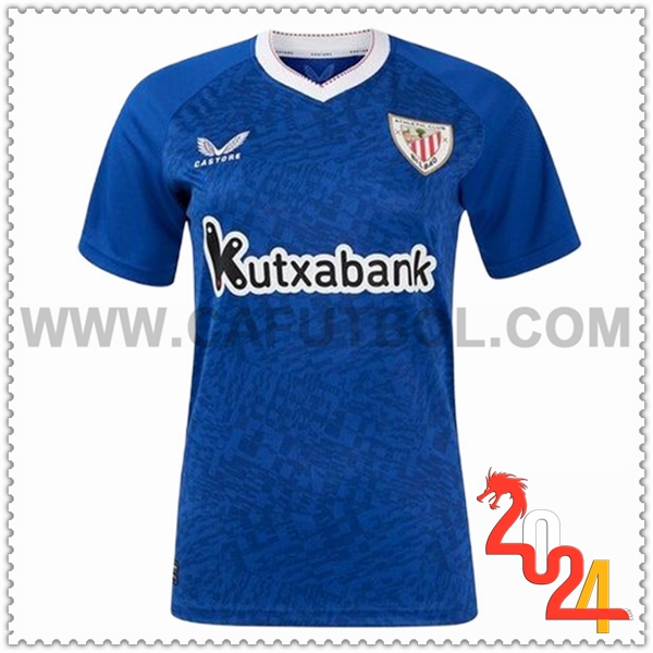 Segunda Camiseta Futbol Athletic Bilbao Mujer 2024 2025