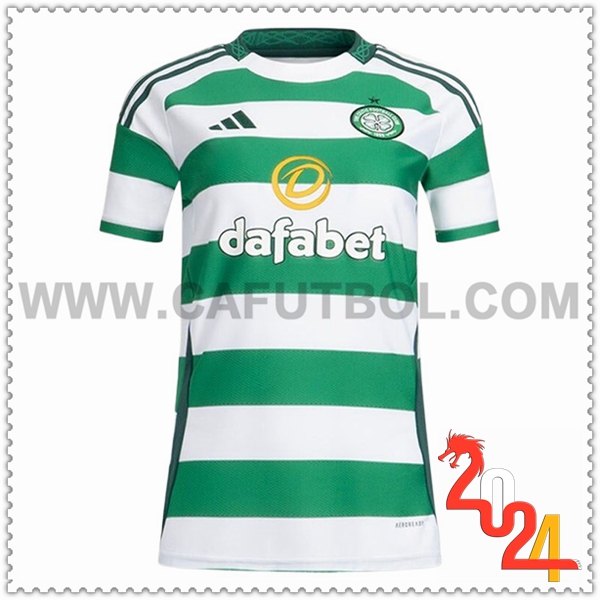 Primera Camiseta Futbol Celtic FC Mujer 2024 2025