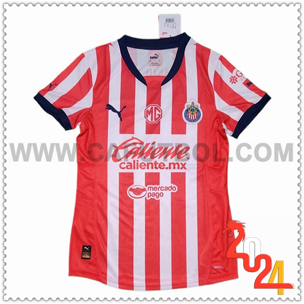 Primera Camiseta Futbol Chivas Mujer 2024 2025