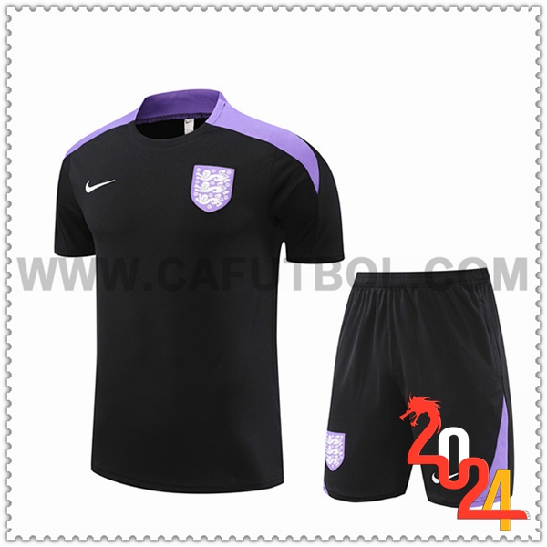 Camiseta Entrenamiento Inglaterra Negro/Violeta 2024 2025