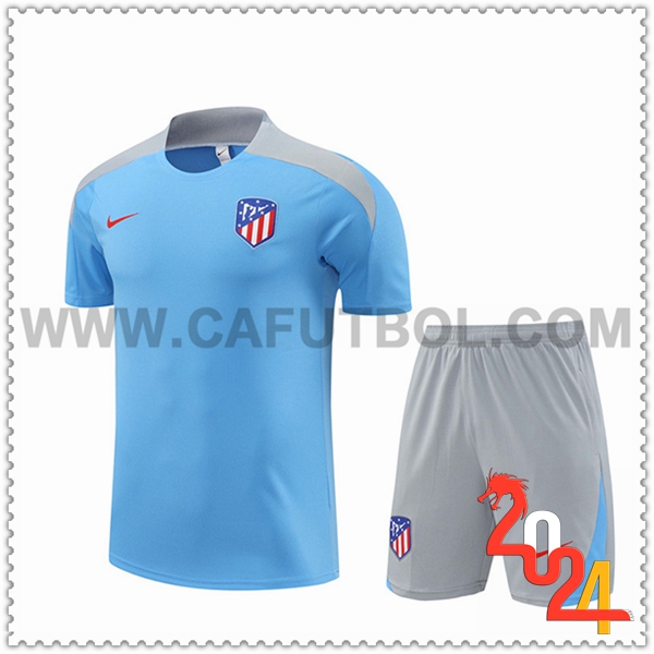 Camiseta Entrenamiento Atletico Madrid Azul/Gris 2024 2025