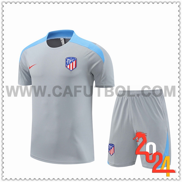 Camiseta Entrenamiento Atletico Madrid Gris/Azul 2024 2025