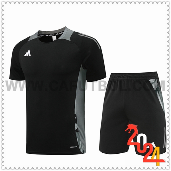 Camiseta Entrenamiento Adidas Negro/Gris 2024 2025