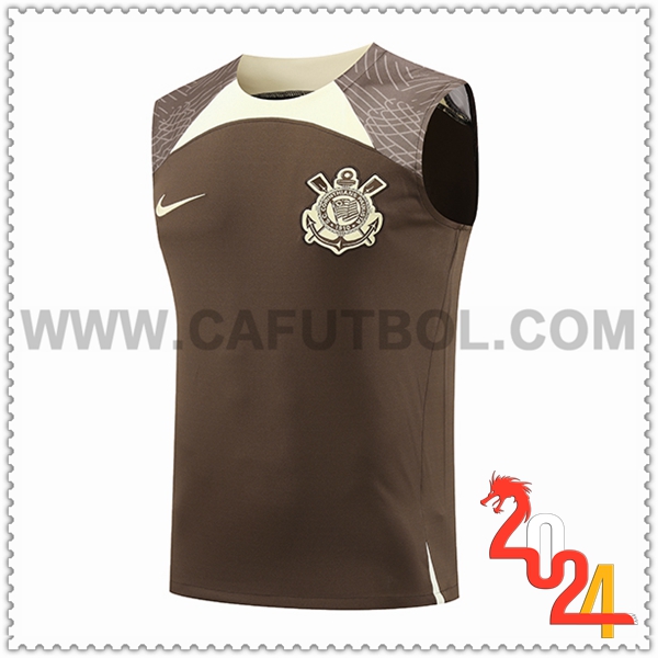 Chalecos De Futbol Corinthians Marrón/Beige 2024 2025