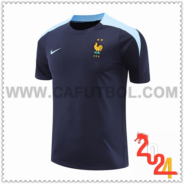 Camiseta Entrenamiento Francia Azul Oscuro 2024 2025