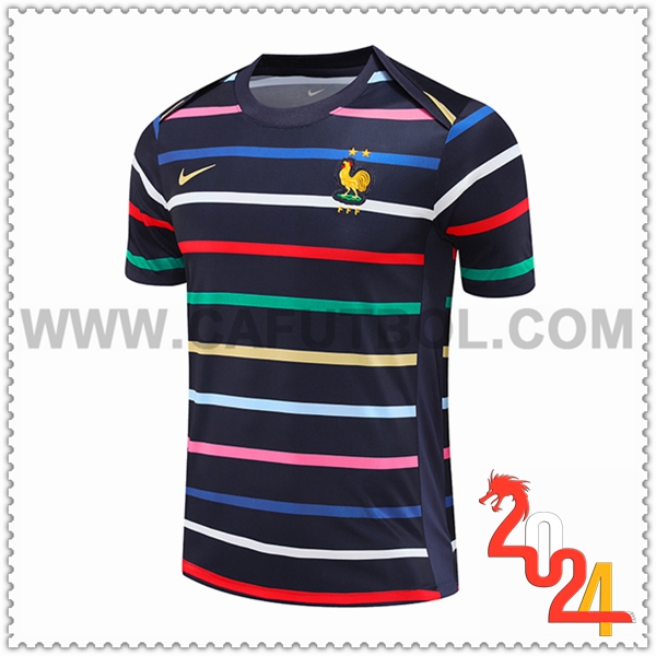 Camiseta Entrenamiento Francia Negro 2024 2025