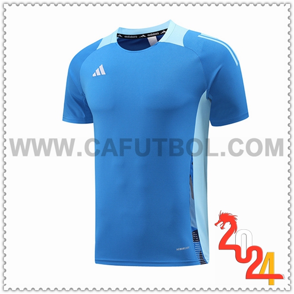 Camiseta Entrenamiento Adidas Azul 2024 2025 -03
