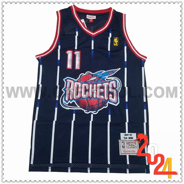 Camisetas Houston Rockets (YAO #11) 2024/25 Azul/Blanco