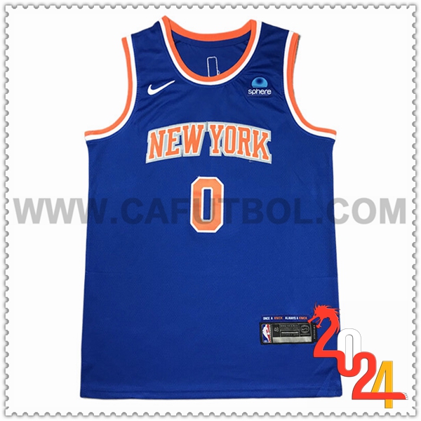 Camisetas New York Knicks (DIVINCENZO #0) 2024/25 Azul/Naranja