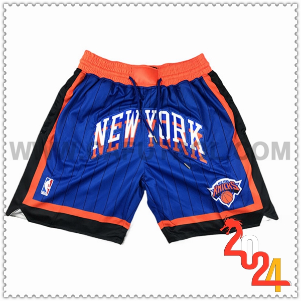 Cortos NBA New York Knicks 2024/25 Azul/Negro/Naranja