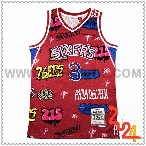 Camisetas Philadelphia 76ers (WERSON #3) 2024/25 Rojo