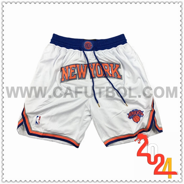 Cortos NBA New York Knicks 2024/25 Blanco/Azul/Naranja