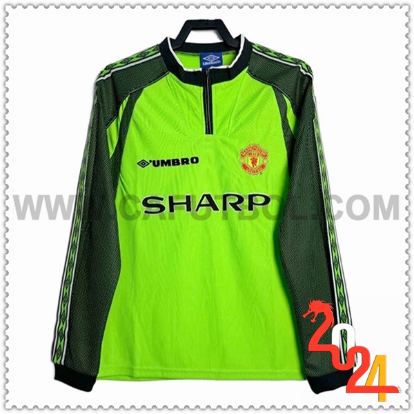 Camiseta Retro Portero Manchester United Mangas largas 1998/1999
