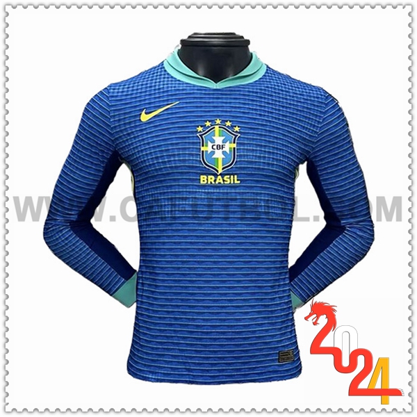 Segunda Camiseta Equipo Brasil Mangas largas 2024 2025