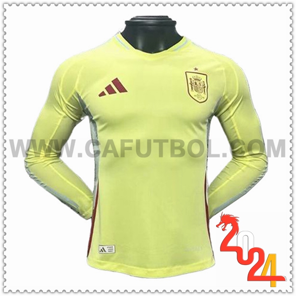 Segunda Camiseta Equipo Espana Mangas largas 2024 2025