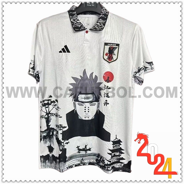 Camiseta Equipo Japon Blanco Edicion especial Naruto 2024 2025