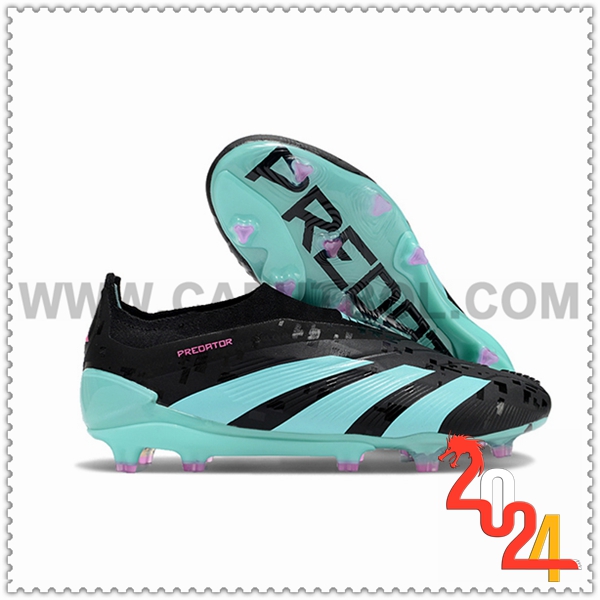 Adidas Botas De Fútbol PREDATOR ELITE LACELESS BOOTS FG Negro/Azul