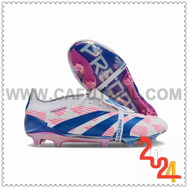 Adidas Botas De Fútbol Predator Elite Tongue FG Blanco/Azul/Rojo