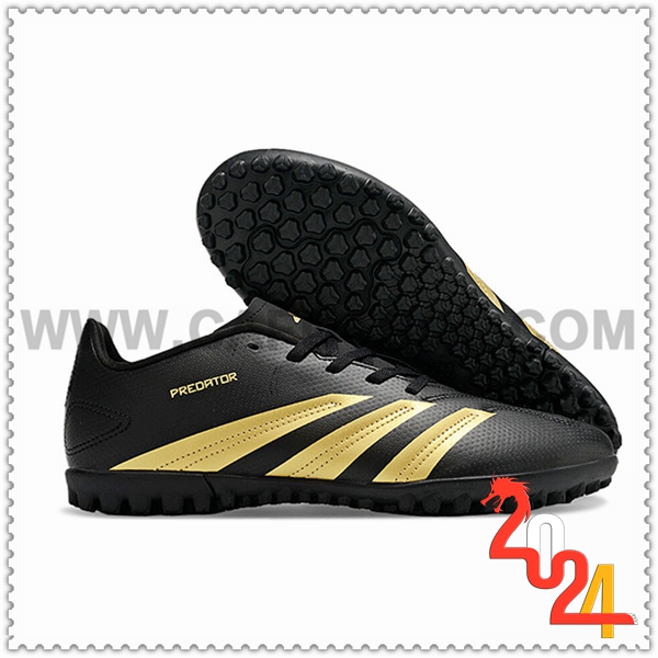 Adidas Botas De Fútbol Predator Club TF Negro/Amarillo -02