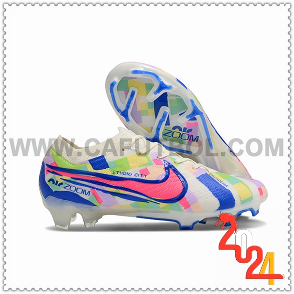 Nike Botas De Fútbol AIR Zoom Mercurial Vapor 15 Elite XXV FG SE Blanco/Azul/Rosa